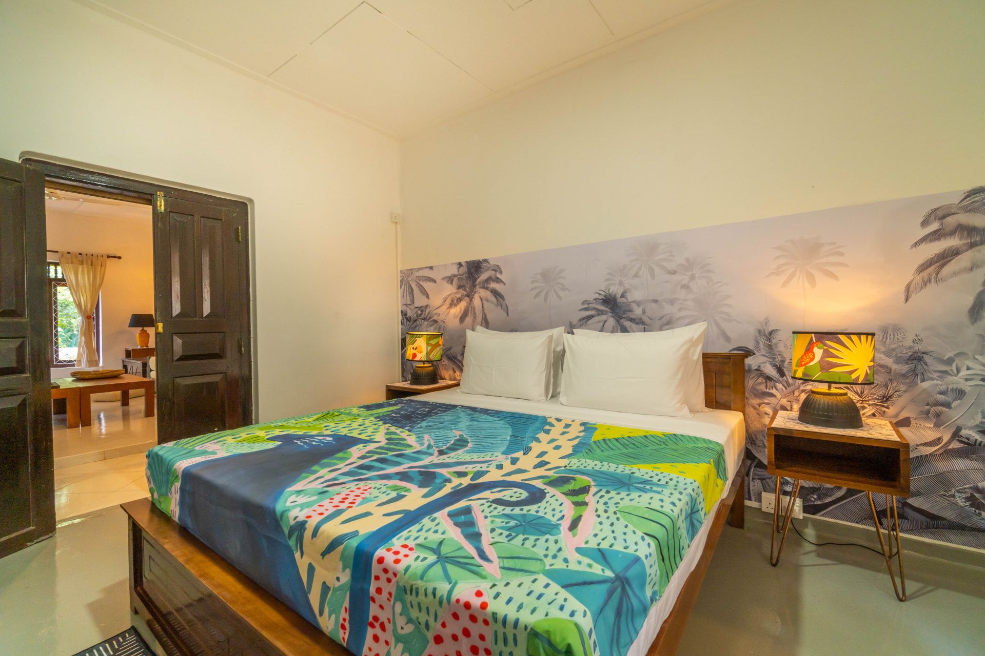 Palm Mural Double — hospitality photography by by.dankay in Sri Lanka