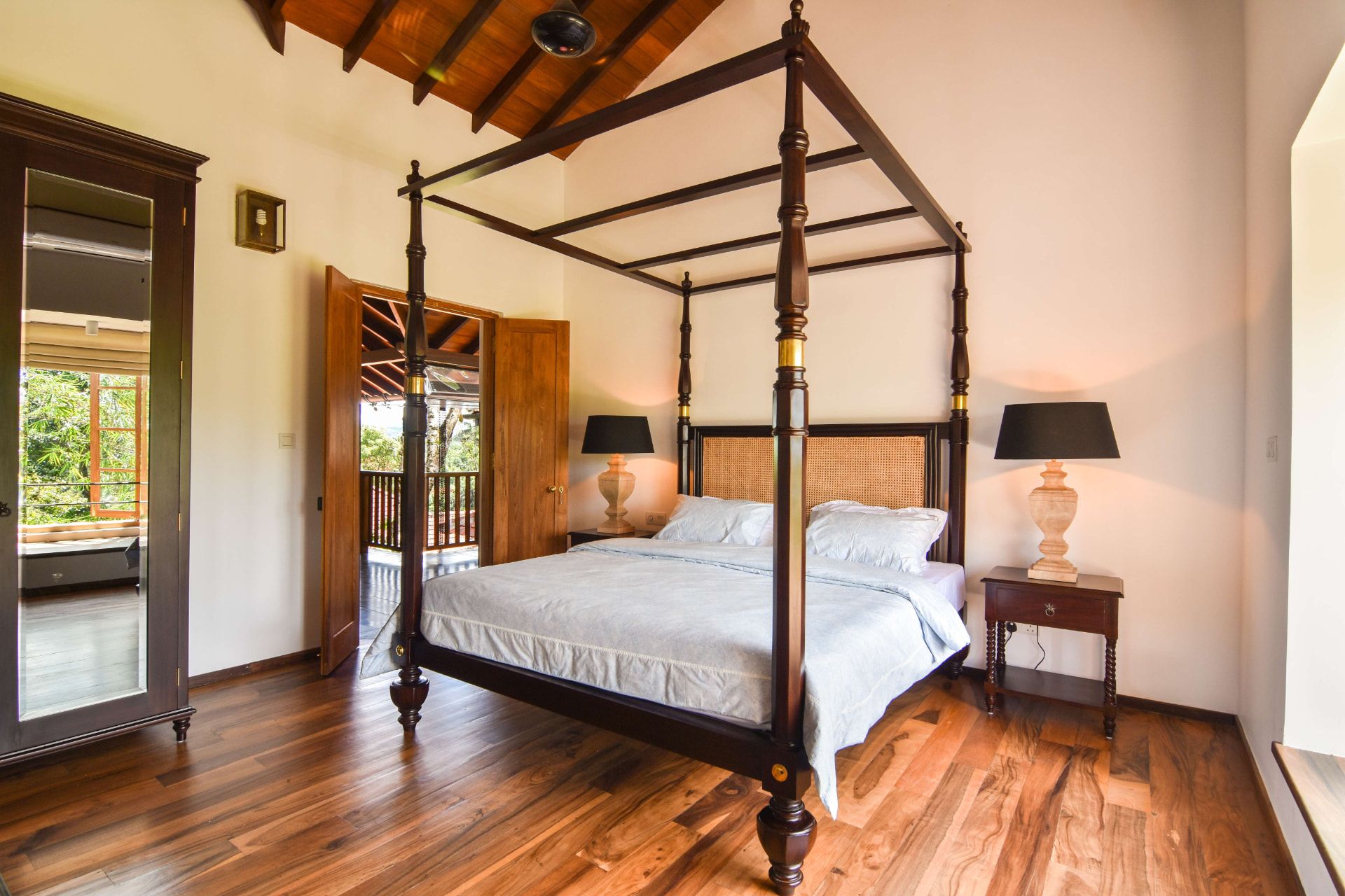 Teak Four-Poster Bedroom — hospitality photography by by.dankay in Sri Lanka